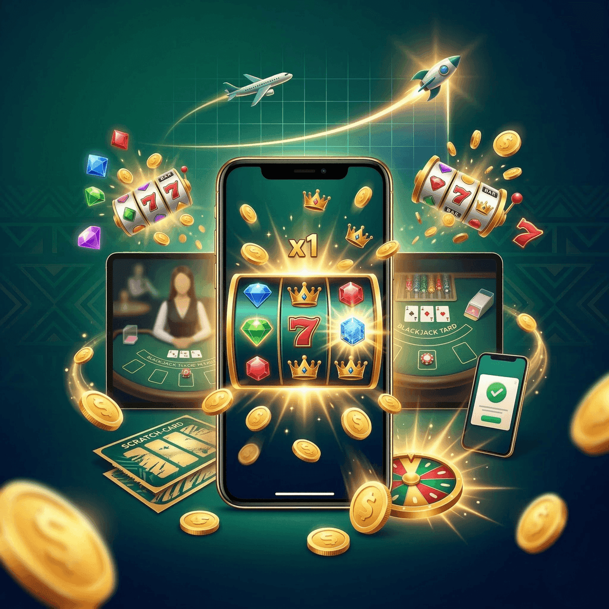 Mobile casino games Kenya smartphone M-Pesa