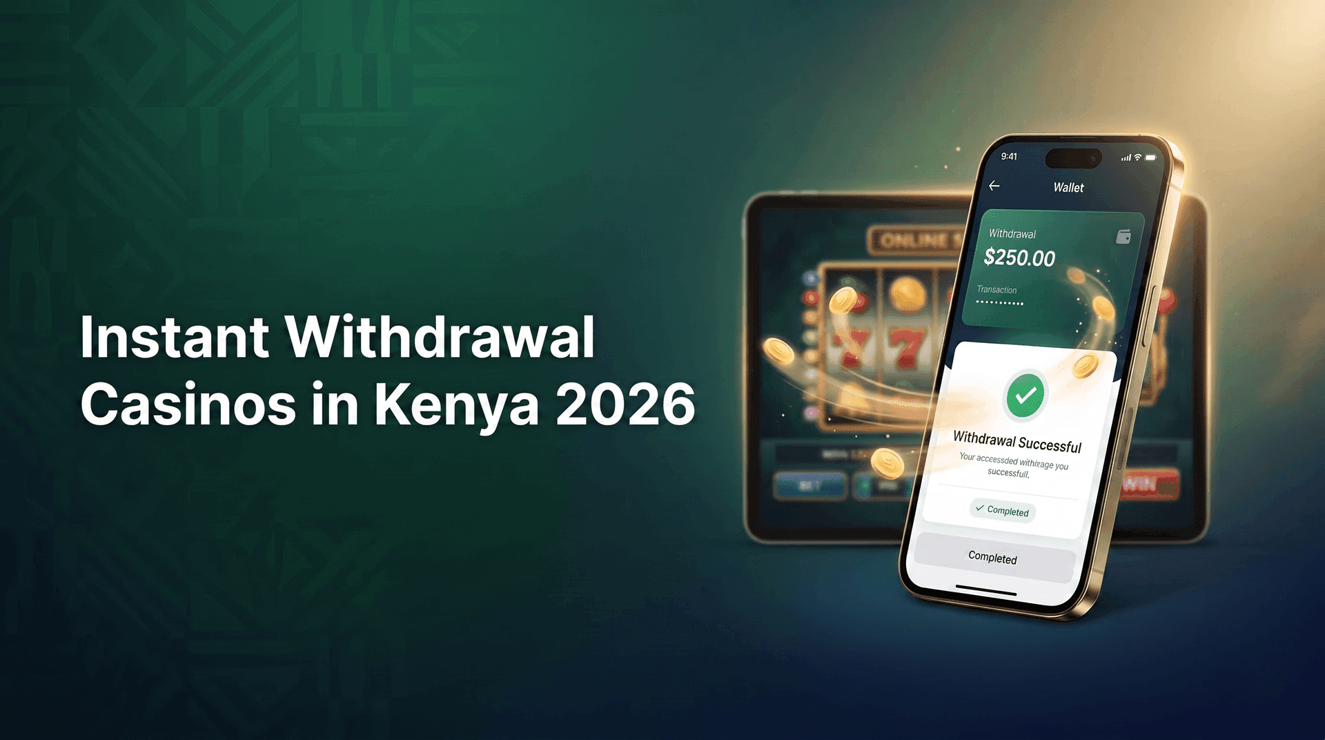 Fast payout casino Kenya instant withdrawal mobile money processing