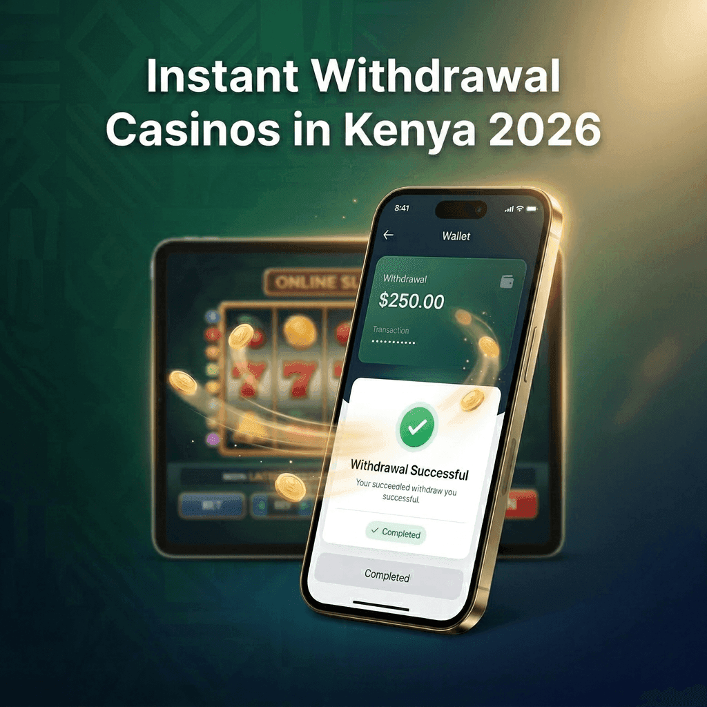 Instant withdrawal mobile casino Kenya fast payout smartphone