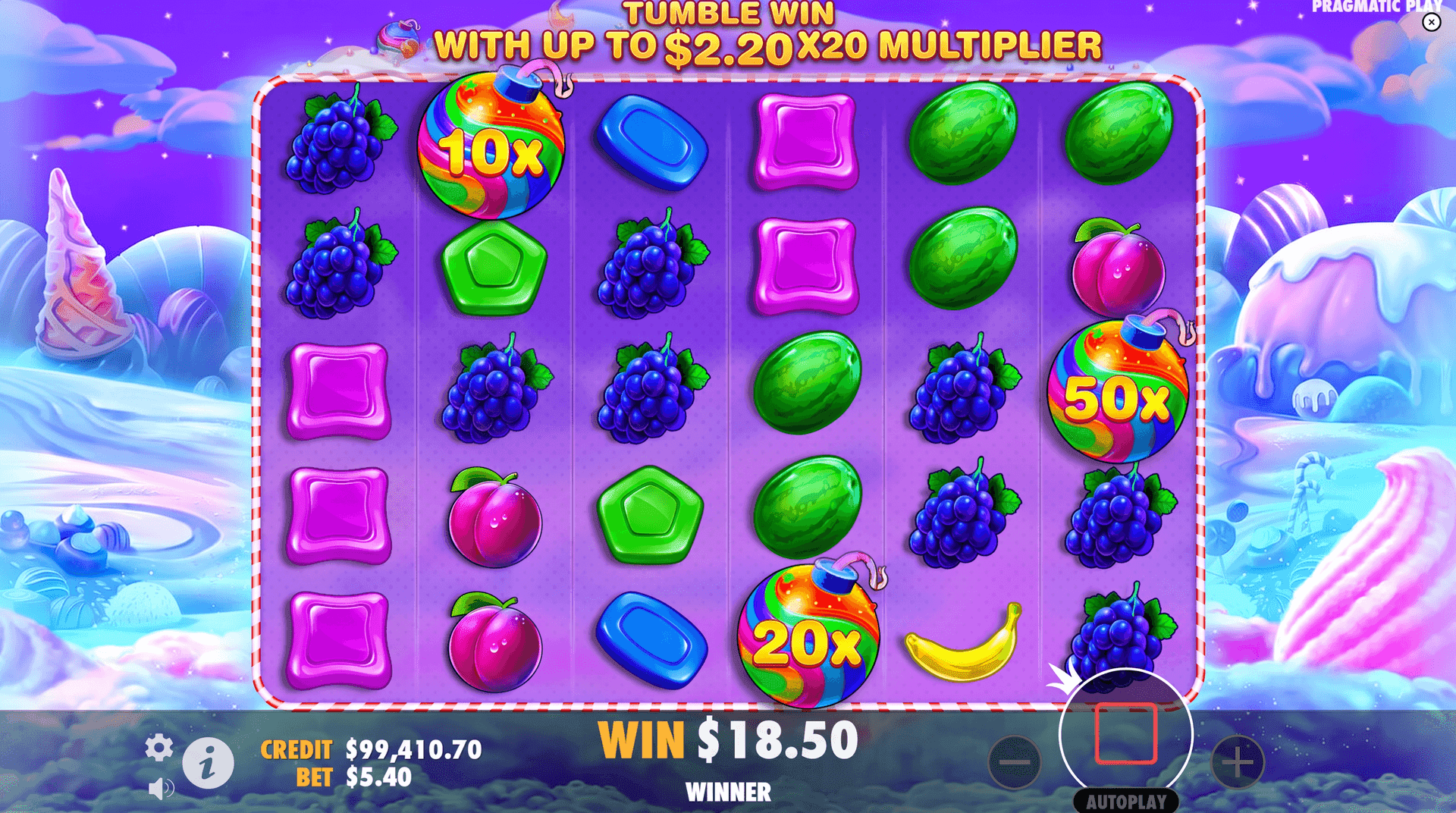 Sweet Bonanza slot interface 6x5 tumble candies Ghana