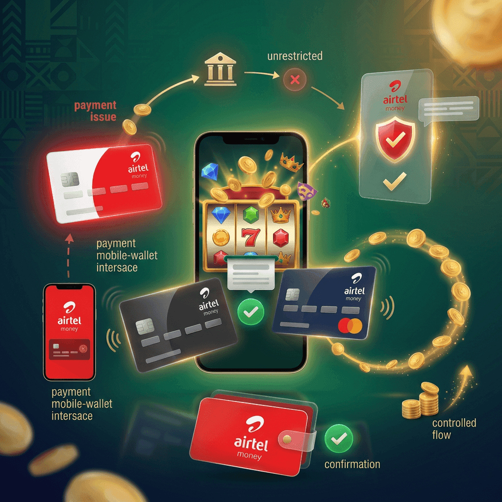 Airtel Money mobile casino Kenya smartphone deposit