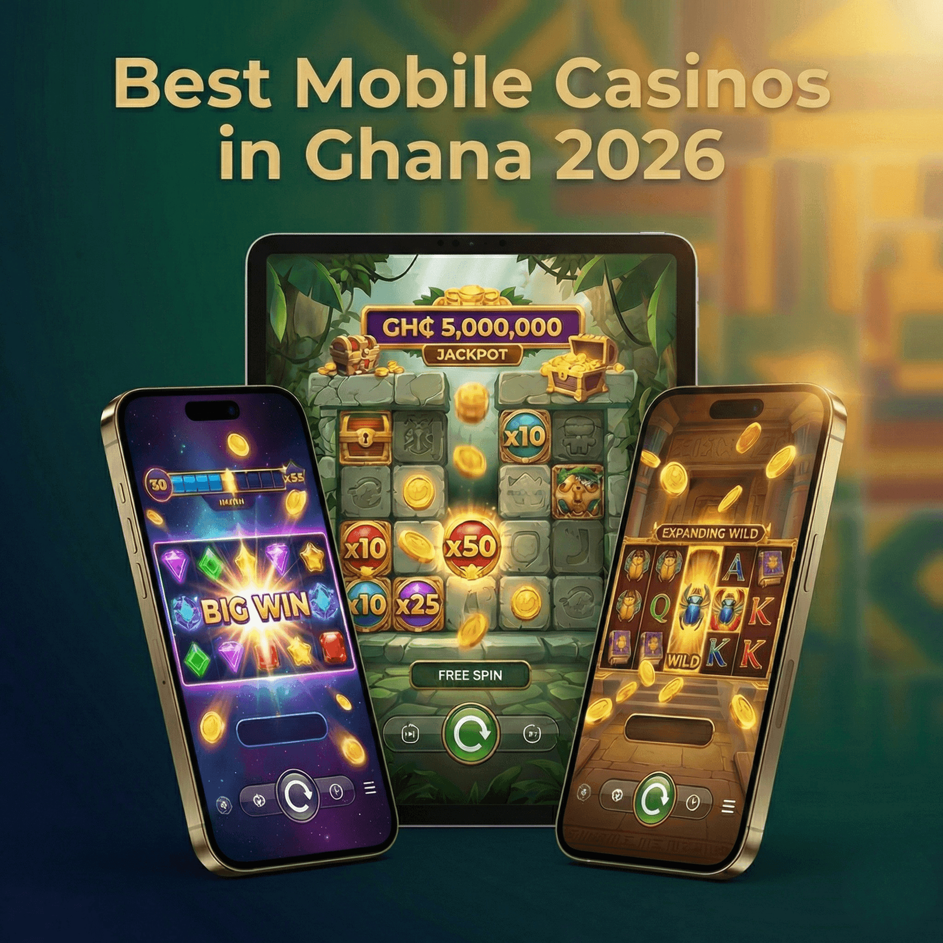 Online mobile casino Ghana app real money smartphone