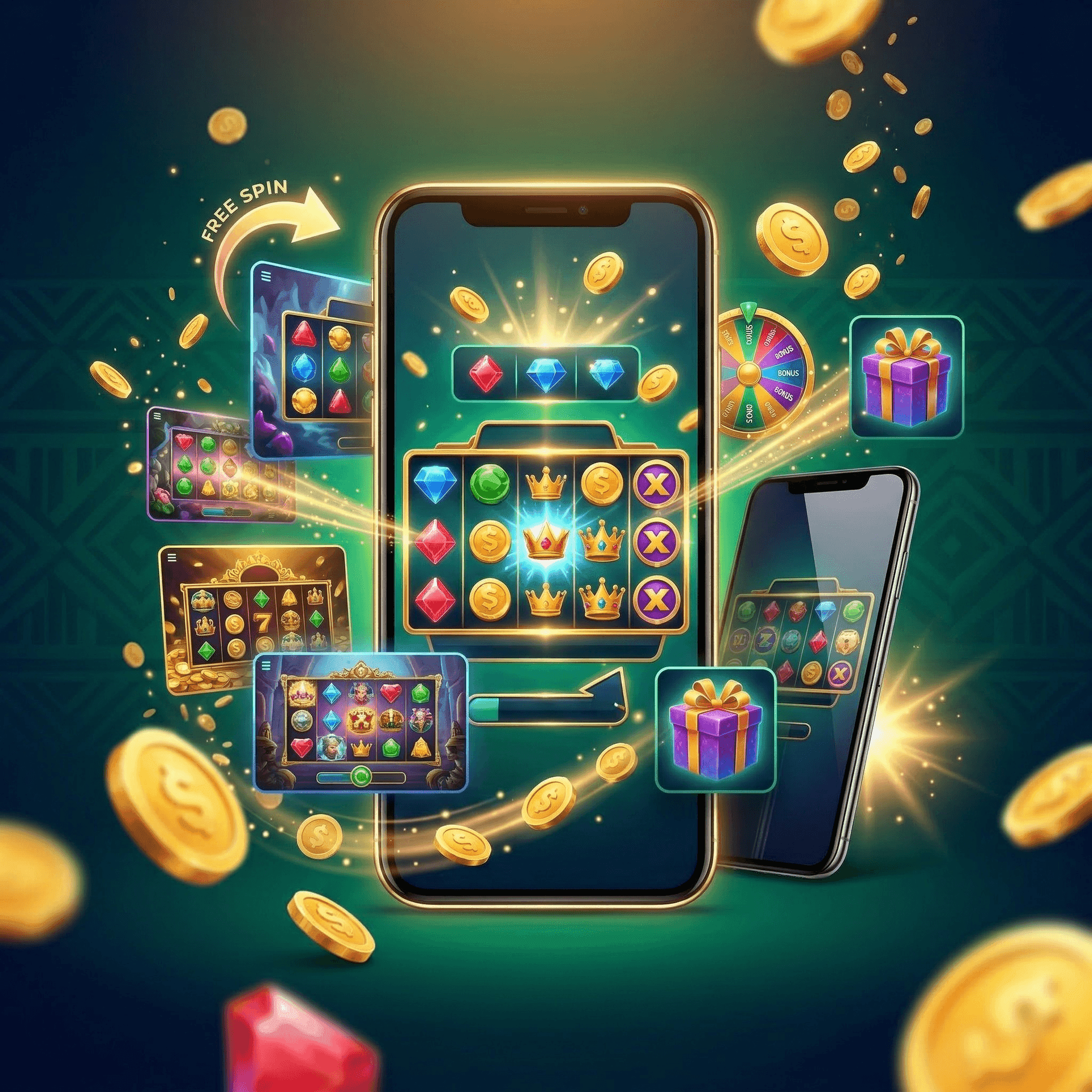 Mobile slot icons Ghana smartphone
