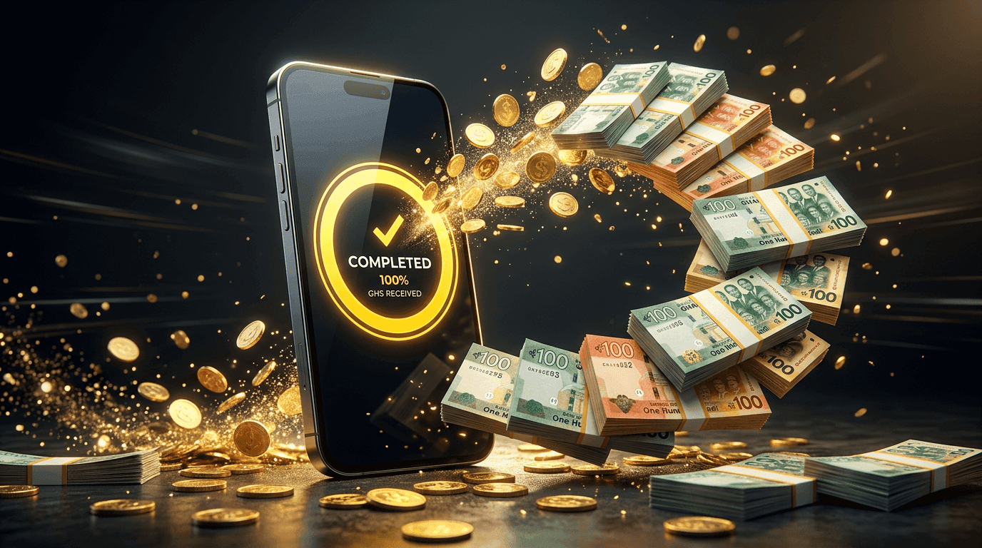 3D render of a smartphone converting a casino bonus into real cash
