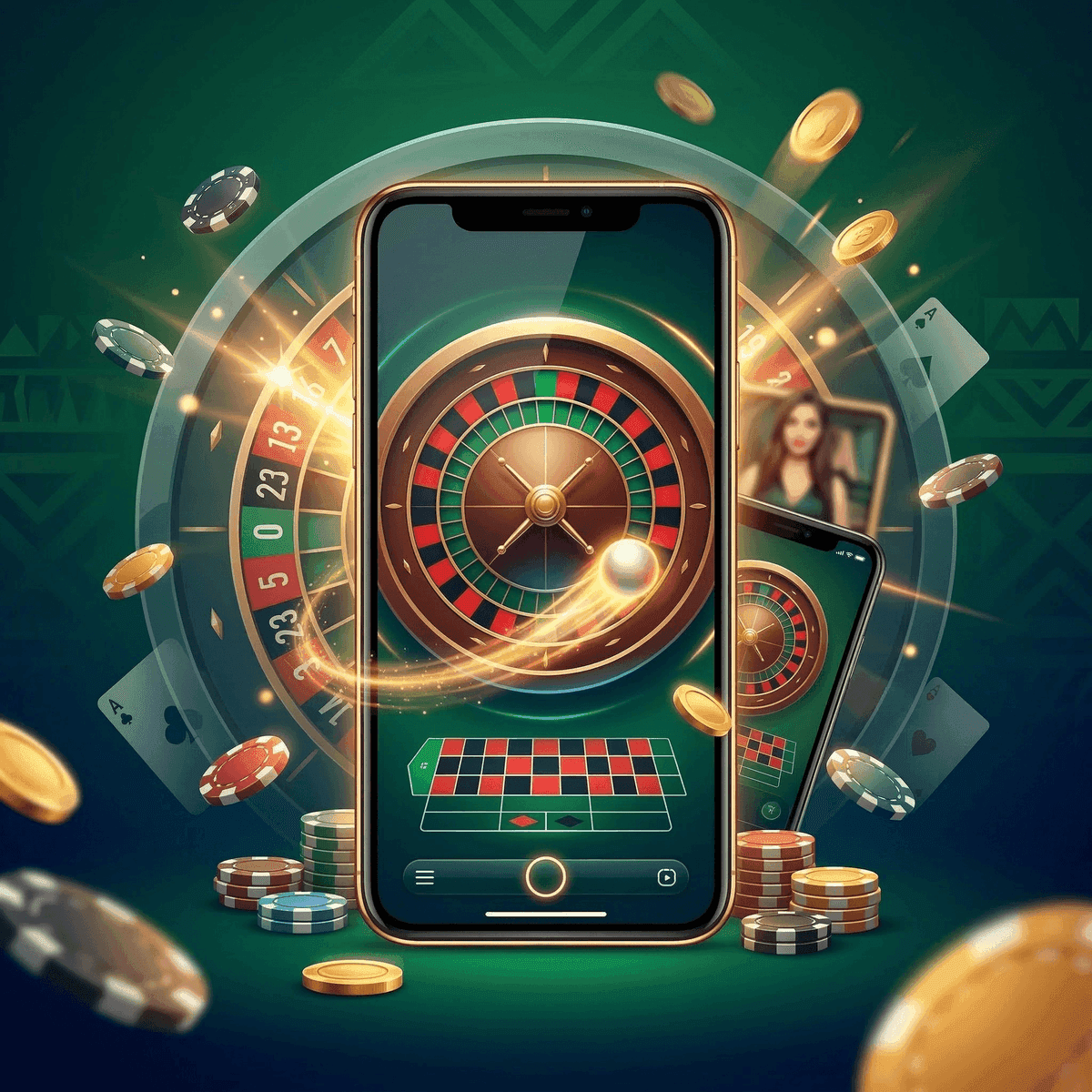 Online roulette Kenya smartphone M-Pesa live dealer